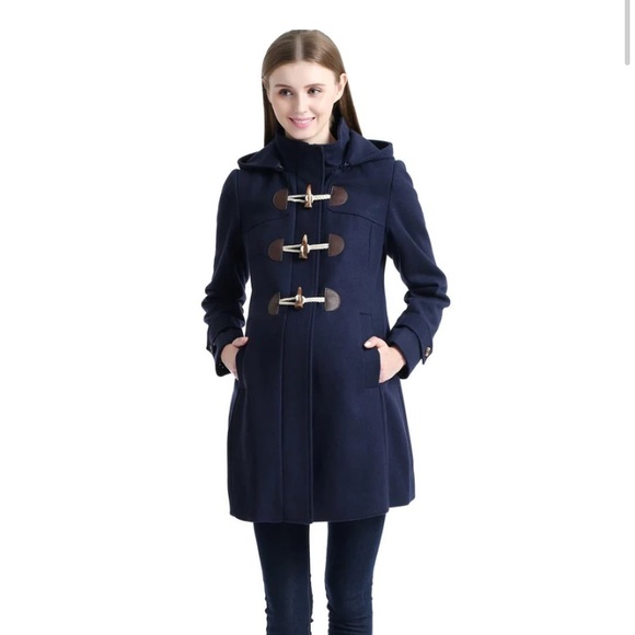 Kimi & Kai Maternity ‘Paisley’ Wool Duffel Coat - Size XS - Picture 3 of 12